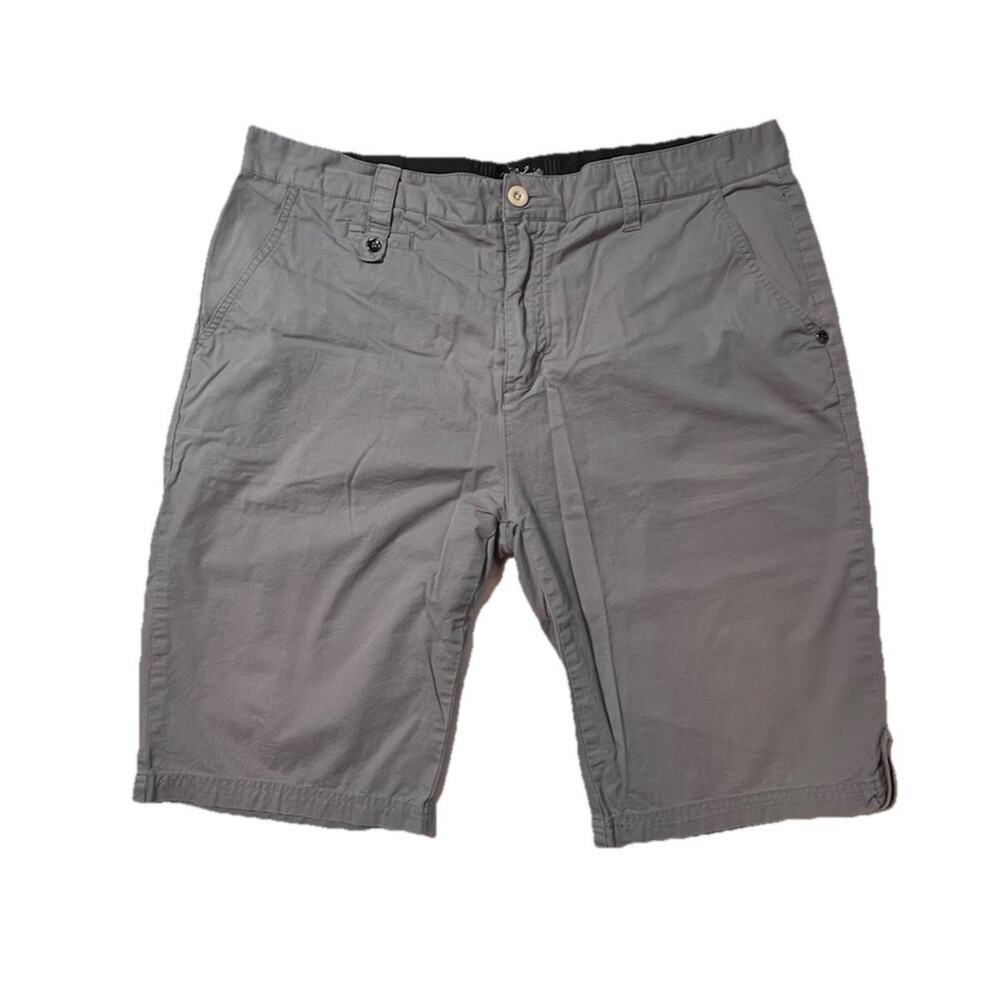 Civil Society Gray Men’s‎ Shorts Size 38 – Casual Cotton Flat Front Summer Style